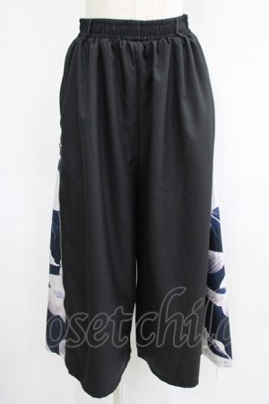 画像: NieR Clothing / 2WAY SIDE ZIP WIDE PANTS  黒 H-25-07-01-021-PU-PA-KB-ZH