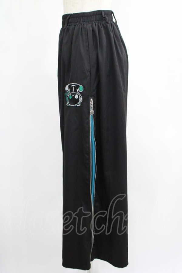 画像2: NieR Clothing / 2WAY SIDE ZIP WIDE PANTS  黒 H-25-07-01-022-PU-PA-KB-ZH (2)