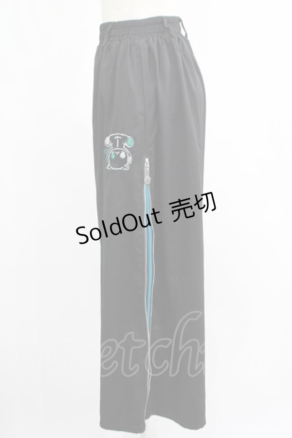 画像2: NieR Clothing / 2WAY SIDE ZIP WIDE PANTS  黒 H-25-07-01-022-PU-PA-KB-ZH (2)