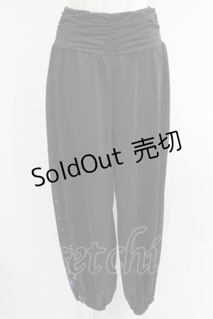 画像: NieR Clothing / サイド切替パンツ  黒 H-25-07-01-027-PU-PA-KB-ZH