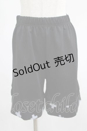 画像: NieR Clothing / 切替HALF PANTS  黒 H-25-07-01-028-PU-PA-KB-ZH