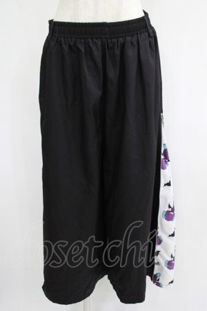 画像: NieR Clothing / 2WAY SIDE ZIP WIDE PANTS  黒 H-25-07-01-029-PU-PA-KB-ZH
