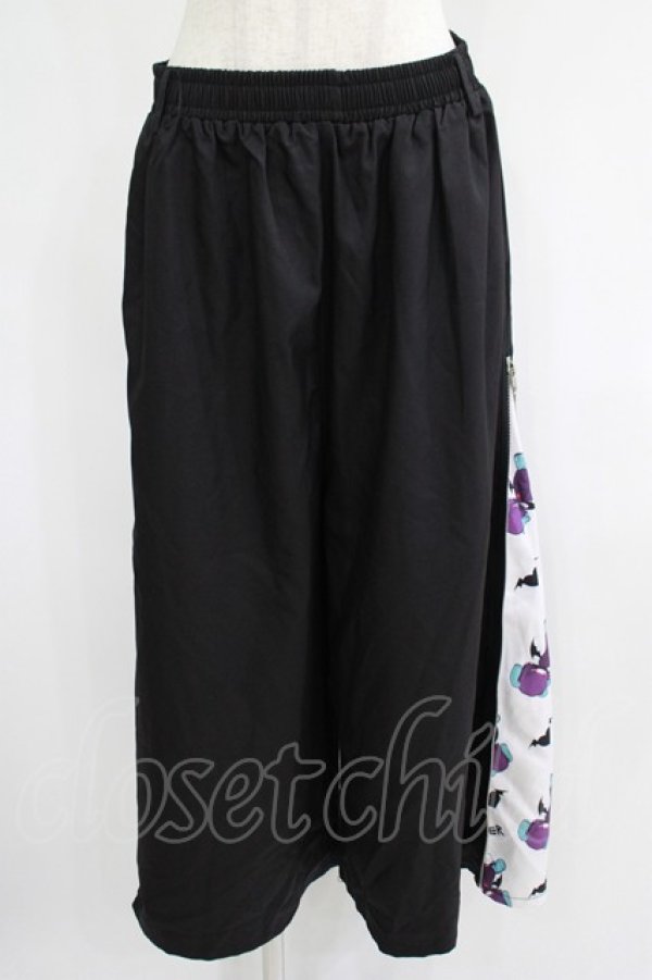 画像1: NieR Clothing / 2WAY SIDE ZIP WIDE PANTS  黒 H-25-07-01-029-PU-PA-KB-ZH (1)