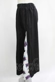 画像2: NieR Clothing / 2WAY SIDE ZIP WIDE PANTS  黒 H-25-07-01-029-PU-PA-KB-ZH (2)