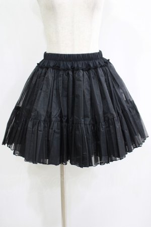 画像: kuroobi / 遮熱パニエ(甘ロリ/40cm丈)  ブラック H-25-07-02-1048-GO-SK-KB-ZH