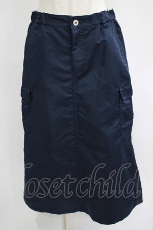 画像: Jane Marple Dans Le Salon / Denim＆nylon twill flight skirt  indigo×navy H-25-07-02-1049-JM-SK-KB-ZH