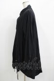 画像2: MINT NeKO / ギャザーロングシャツ  黒 H-25-07-02-1070-HN-BL-KB-ZH (2)