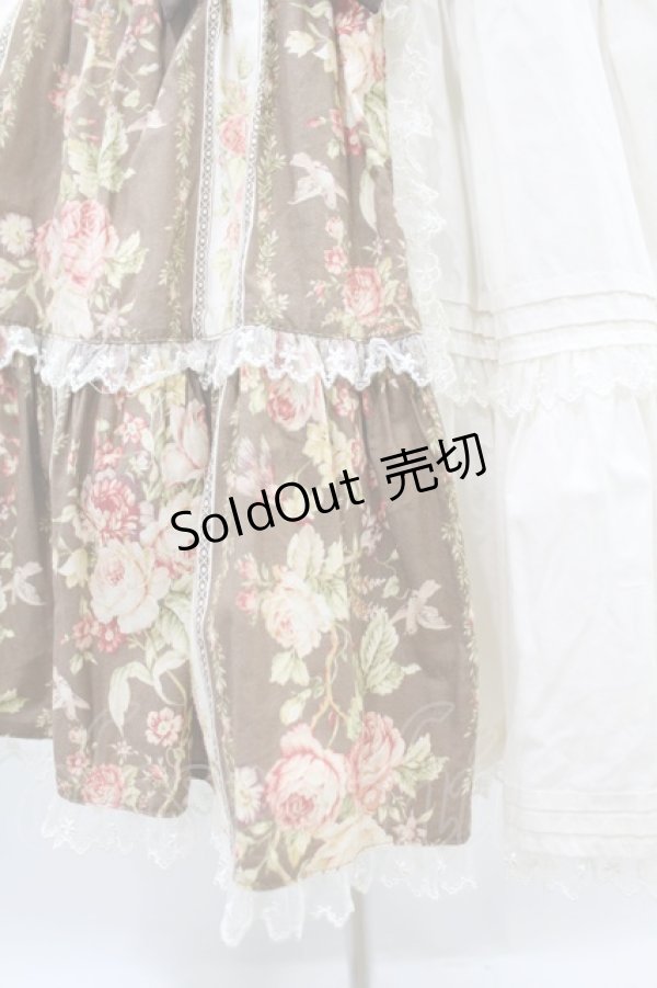 画像5: Angelic Pretty / Rosy Rose Princessジャンパースカート Free ブラウン H-25-07-03-025-AP-OP-NS-ZH (5)