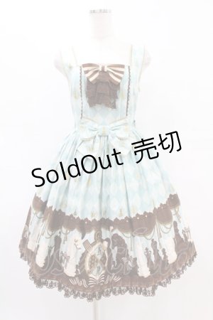 画像: Angelic Pretty / Chess Chocolate ジャボ付ジャンパースカート Free ミント H-25-07-03-026-AP-OP-NS-ZH