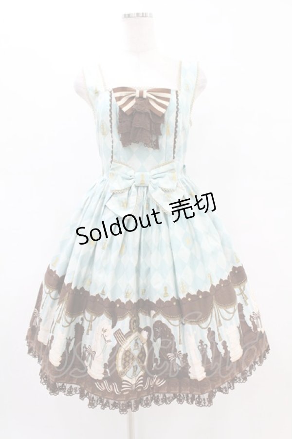 画像1: Angelic Pretty / Chess Chocolate ジャボ付ジャンパースカート Free ミント H-25-07-03-026-AP-OP-NS-ZH (1)
