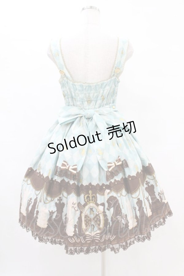 画像2: Angelic Pretty / Chess Chocolate ジャボ付ジャンパースカート Free ミント H-25-07-03-026-AP-OP-NS-ZH (2)