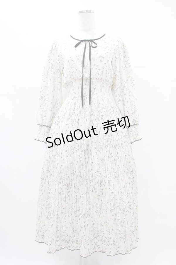 画像1: An MILLE / プリーツフラワーワンピース Free OW H-25-07-03-035-EL-OP-NS-ZH (1)