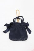 画像2: Maison de FLEUR / ミニダブルリボントートバッグチャーム  ブラック H-25-07-03-006-LO-ZA-NS-ZH (2)