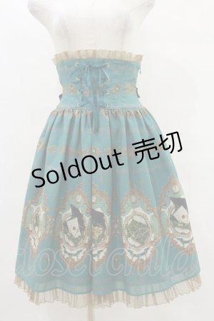 画像: ALICE and the PIRATES / Mistical brilliance Jewelry〜秘められた宝石の行方〜柄コルセットスカート Free グリーン H-25-07-03-1047-PA-SK-NS-ZH