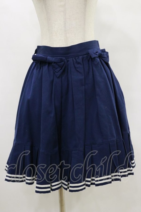 画像1: metamorphose / セーラータックスカート (2011年) Free ネイビー H-25-07-03-1048-ME-SK-NS-ZH (1)
