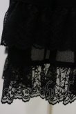 画像4: metamorphose / ハイウエストフリルスカート(無地ジョーゼット) Free ブラック H-25-07-03-1049-ME-SK-NS-ZH (4)
