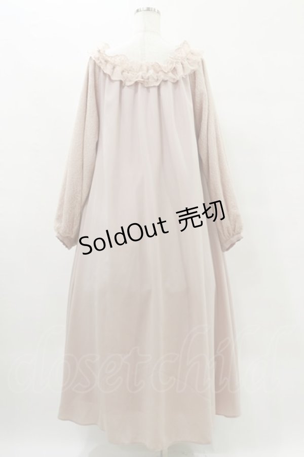 画像2: Maison de FLEUR Petite Robe canone / オフショルダーレースワンピース M Pink H-25-07-03-1057-EL-OP-NS-ZH (2)