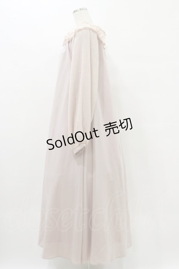 画像3: Maison de FLEUR Petite Robe canone / オフショルダーレースワンピース M Pink H-25-07-03-1057-EL-OP-NS-ZH (3)