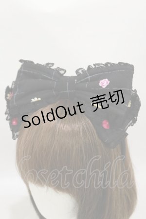 画像: metamorphose / もりのおはなしリボンカチューシャ  ブラック H-25-07-03-1011-ME-AC-NS-ZH