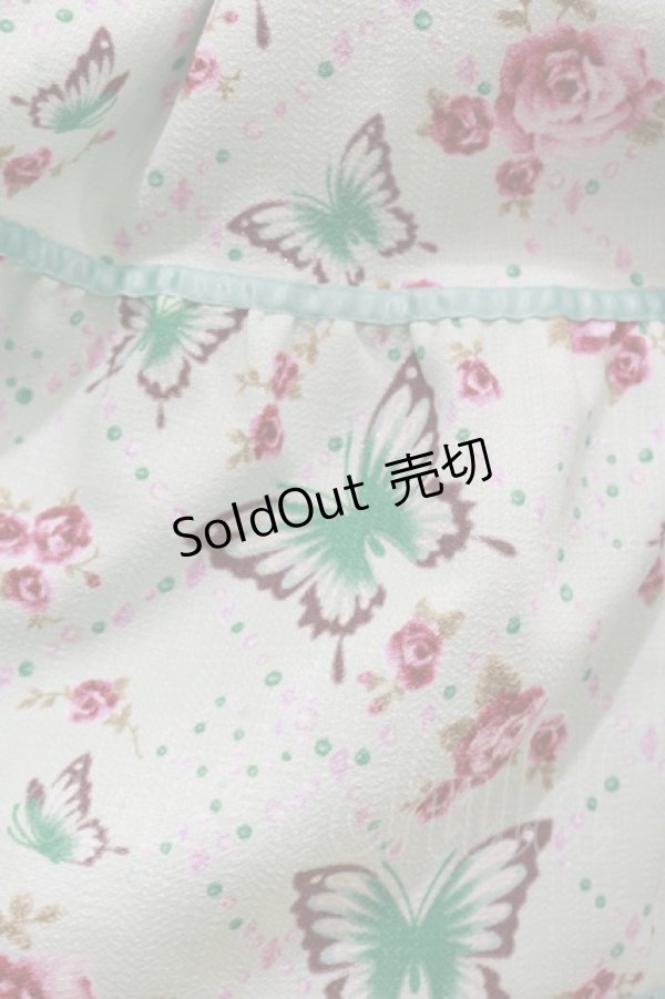画像4: metamorphose / Jewel Butterflyシャーリングジャンパースカート Free ミント H-25-07-03-1063-ME-OP-NS-ZH (4)
