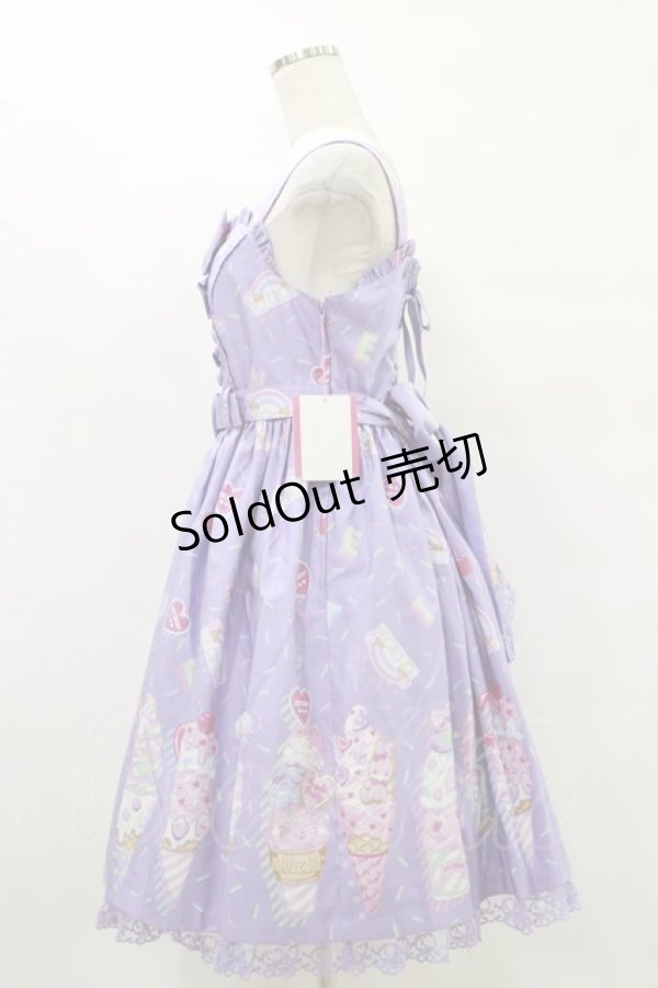 画像3: Angelic Pretty / Decoration Ice Creamジャンパースカート Free ラベンダー H-25-07-03-1066-AP-OP-NS-ZH (3)