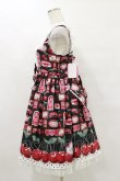 画像3: Angelic Pretty / Cherry Jam Labelジャンパースカート Free ブラック H-25-07-03-1067-AP-OP-NS-ZH (3)