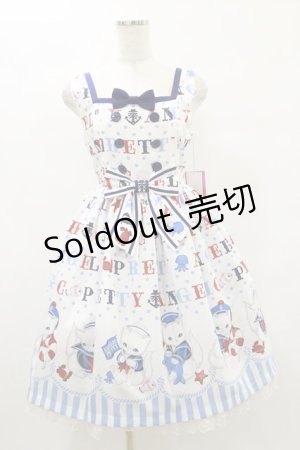画像: Angelic Pretty / Sailor Marine Kittenジャンパースカート Free シロ H-25-07-03-1068-AP-OP-NS-ZH