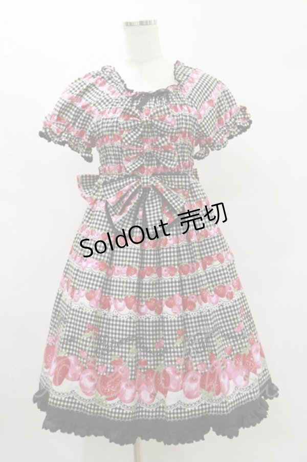 画像1: metamorphose / CHERRY BERRYワンピース Free ブラック H-25-07-03-1071-ME-OP-NS-ZH (1)