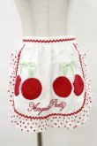 画像1: Angelic Pretty / Delicious Cherryエプロン  オフ/レッド H-25-07-03-1017-AP-SK-NS-ZH (1)