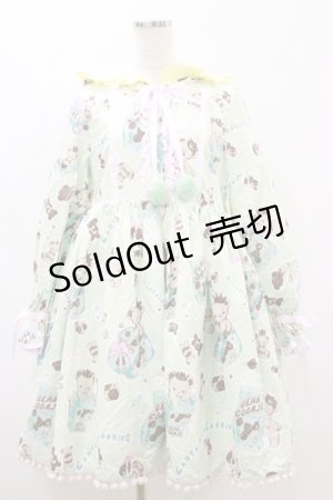 画像: Cupid Cute（海外ロリータブランド） / bear biscuitくまみみワンピースセット M ミント H-25-07-03-1019-LO-OP-NS-ZH