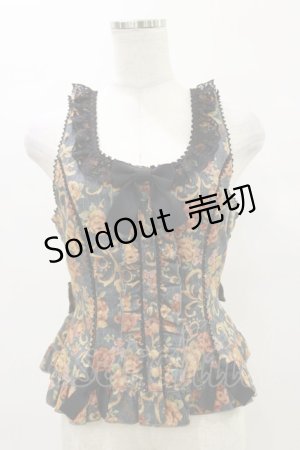 画像: metamorphose / ゴブラン風くまちゃんフリルビスチェ サイズ1 ブラック H-25-07-03-1022-ME-TO-NS-ZH