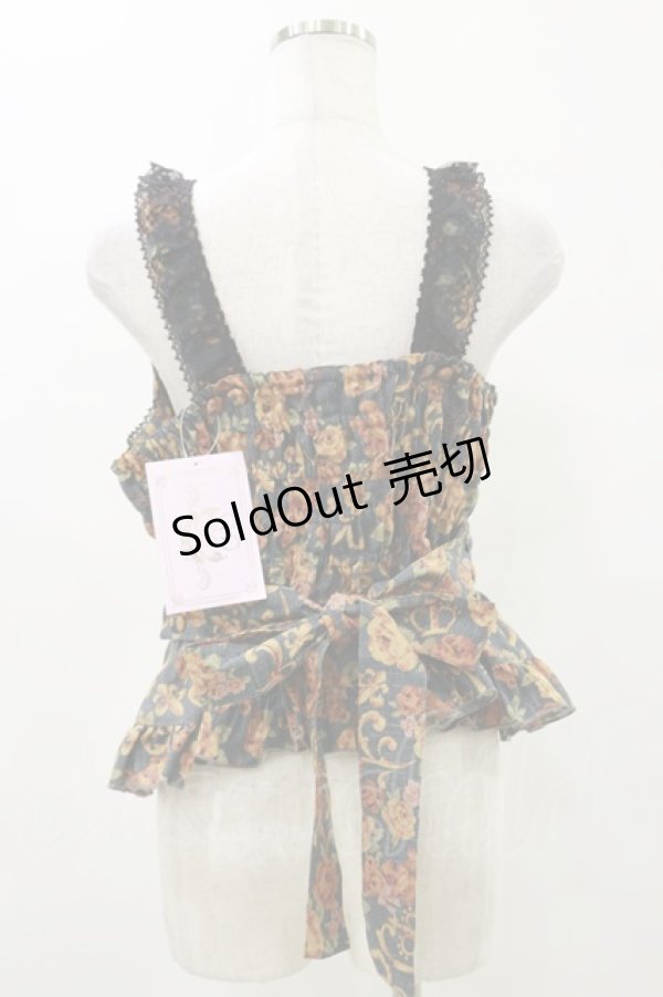 画像2: metamorphose / ゴブラン風くまちゃんフリルビスチェ サイズ1 ブラック H-25-07-03-1022-ME-TO-NS-ZH (2)