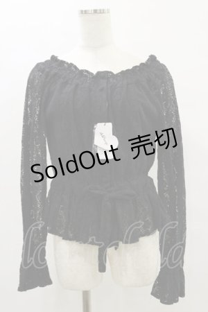 画像: Ank Rouge / 総レースブラウス M ブラック H-25-07-03-1031-CA-BL-NS-ZH