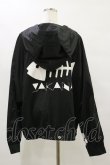 画像2: IRO+IRO / 肉球プリント&猫耳フードのSAKANAプリントマウンテンパーカー M ブラック H-25-07-03-1034-LO-TO-NS-ZH (2)