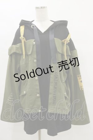 画像: IRO+IRO / 陸海空の頂点に君臨する APEXPREDATORドッキングパーカー M カーキ H-25-07-03-1035-LO-TO-NS-ZH