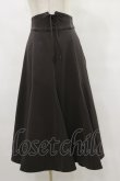 画像1: F&A / フロントレースアップミドル丈ナローフレアースカート Free CHARCOAL H-25-07-03-1040-LO-SK-NS-ZH (1)