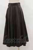 画像2: F&A / フロントレースアップミドル丈ナローフレアースカート Free CHARCOAL H-25-07-03-1040-LO-SK-NS-ZH (2)