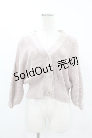 画像: An MILLE / オリジナルビジューカーディガン Free ピンク H-25-07-03-057-EL-TO-NS-ZH