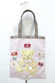 画像1: PINK HOUSE / LeSportsac×PINK HOUSE ピンクハウスベアトートバッグ  ピンク H-25-07-03-011-LO-BG-NS-ZH (1)