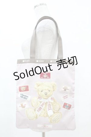 画像: PINK HOUSE / LeSportsac×PINK HOUSE ピンクハウスベアトートバッグ  ピンク H-25-07-03-011-LO-BG-NS-ZH