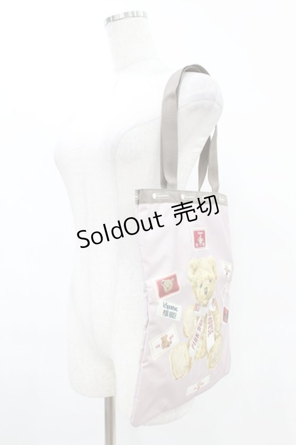 画像2: PINK HOUSE / LeSportsac×PINK HOUSE ピンクハウスベアトートバッグ  ピンク H-25-07-03-011-LO-BG-NS-ZH (2)