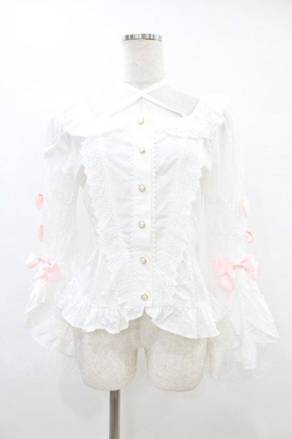 画像1: BABY,THE STARS SHINE BRIGHT / Bonbon Parfumブラウス Free オフ/ピンク H-25-07-03-014-BA-BL-NS-ZH (1)