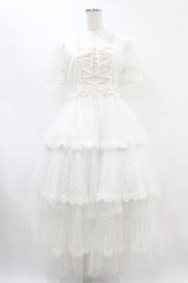 画像1: mellfy memory / Fairy Dress up laceワンピース M オフ H-25-07-03-017-0-OP-NS-ZH (1)