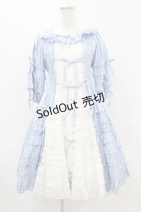 画像1: Angelic Pretty / Little Houseワンピース Free サックス H-25-07-03-018-AP-OP-NS-ZH (1)