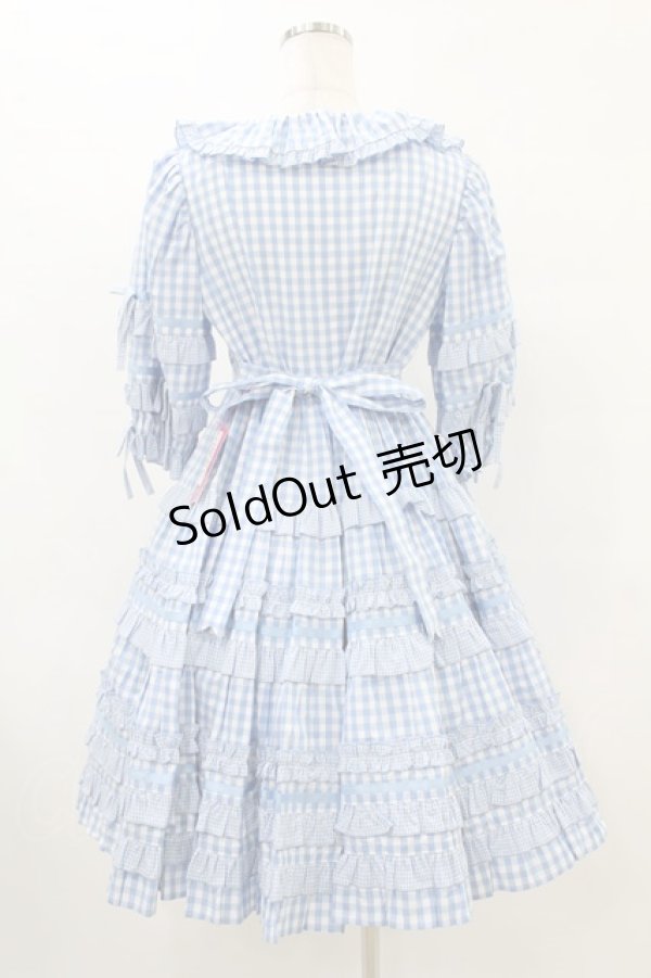 画像2: Angelic Pretty / Little Houseワンピース Free サックス H-25-07-03-018-AP-OP-NS-ZH (2)