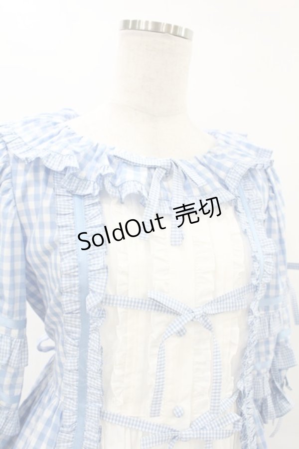画像4: Angelic Pretty / Little Houseワンピース Free サックス H-25-07-03-018-AP-OP-NS-ZH (4)