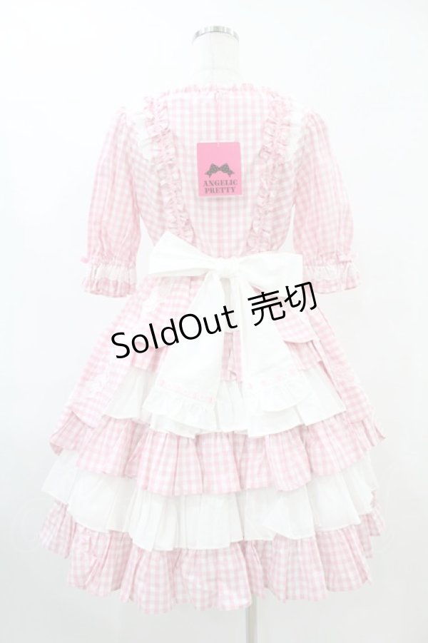 画像2: Angelic Pretty / Heart CafeワンピースSet Free ピンク H-25-07-03-019-AP-OP-NS-ZH (2)