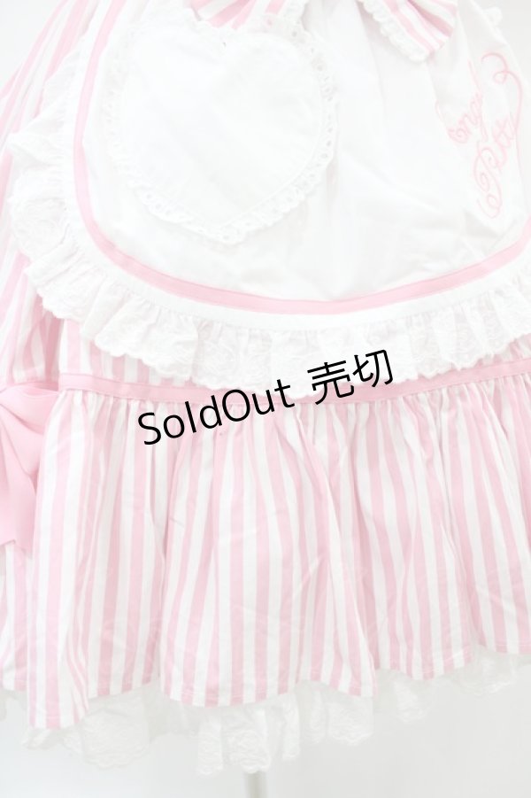 Angelic Pretty / リリカルバニーストライプダイナーワンピース Free