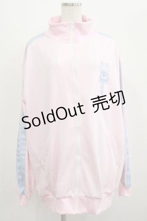 画像: ACDC RAG / 輸血ジャージジャケット  ピンク×パステルブルー H-25-07-04-036-PU-JA-KB-ZH