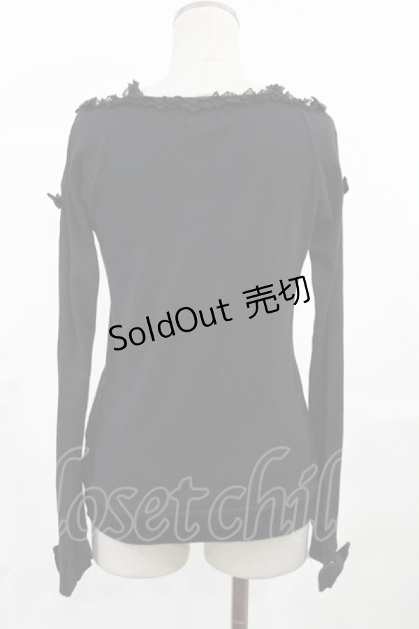 画像2: Angelic Pretty / ジュエリージュレプリントカットソー FREE ブラック H-25-07-04-1023-AP-TO-YZ-ZH (2)